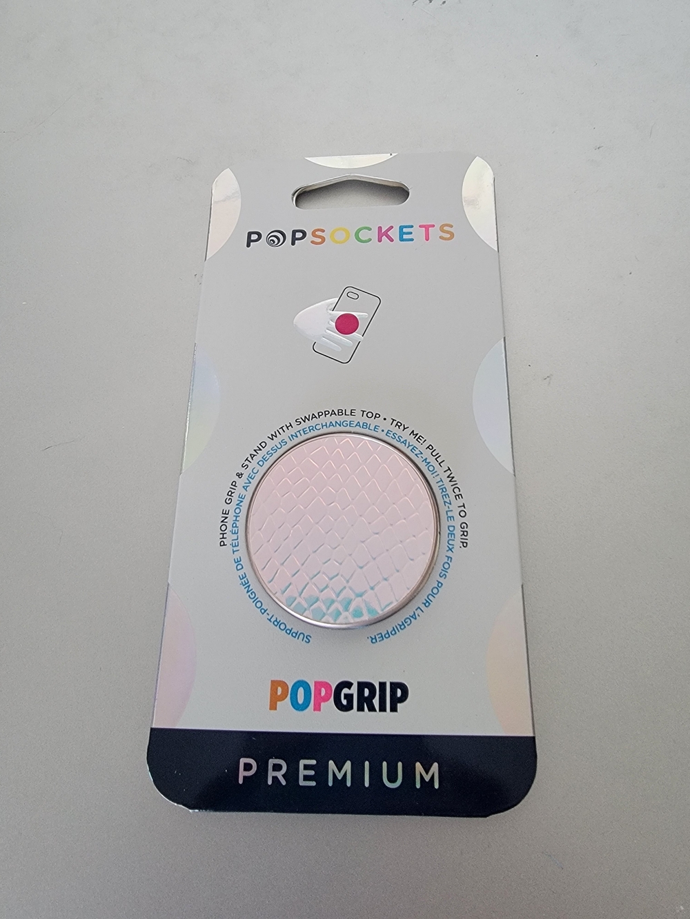 PopSocket PopGrip Premium Phone Grip - Snake - Iridescent Holographic